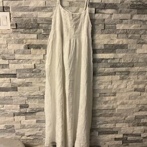 Aerie White Smocked Top